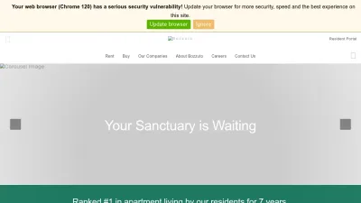 Screenshot of Bozzuto.com