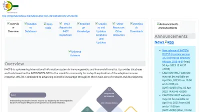 Screenshot of Imgt.org