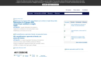 Screenshot of Flcgil.it