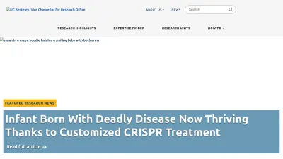 Screenshot of Vcresearch.berkeley.edu