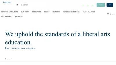 Screenshot of Nas.org