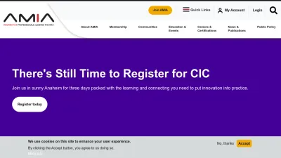 Screenshot of Amia.org