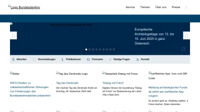 Screenshot of Bda.gv.at
