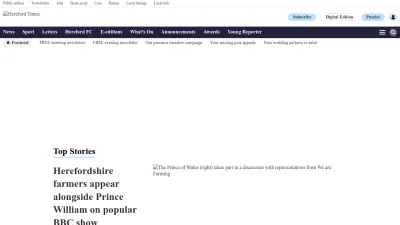 Screenshot of Herefordtimes.com
