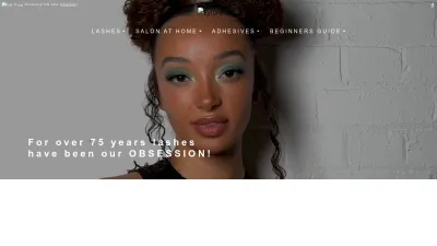 Screenshot of Eylure.com