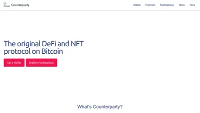 Screenshot of Counterparty.io