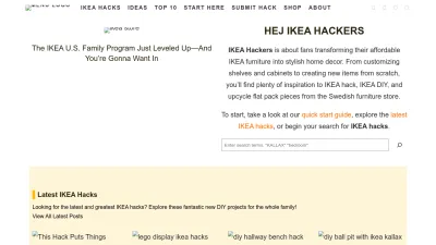 Screenshot of Ikeahackers.net