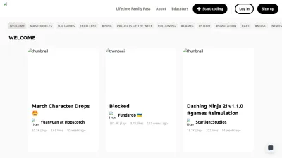 Screenshot of Gethopscotch.com