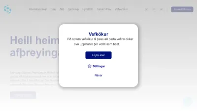 Screenshot of Siminn.is