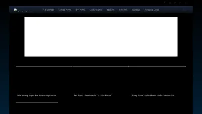 Screenshot of Darkhorizons.com