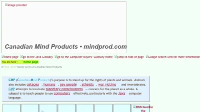 Screenshot of Mindprod.com