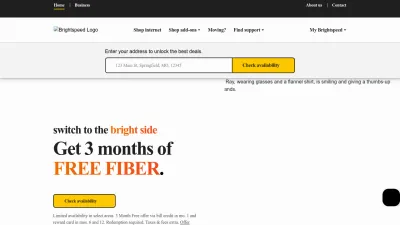 Screenshot of Brightspeed.com