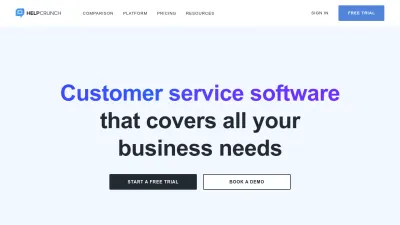 Screenshot of Helpcrunch.com