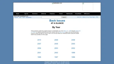Screenshot of Archives.starbulletin.com