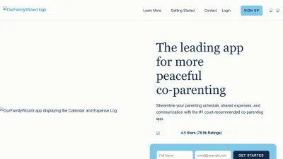 Screenshot of Ourfamilywizard.com