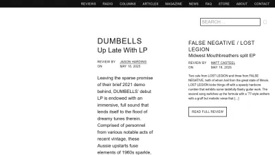 Screenshot of Maximumrocknroll.com