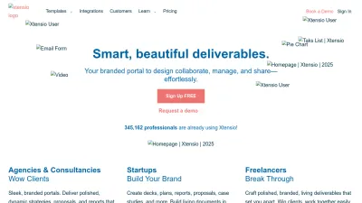 Screenshot of Xtensio.com