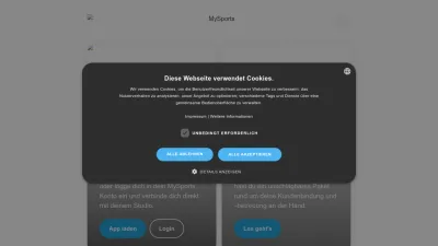 Screenshot of Mysports.com