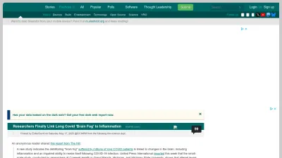 Screenshot of Science.slashdot.org