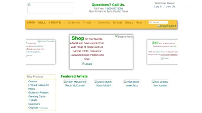 Screenshot of Gotartwork.com