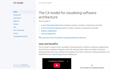 Screenshot of C4model.com