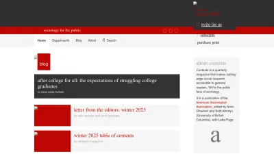 Screenshot of Contexts.org