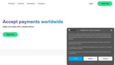 Screenshot of Trustpay.eu