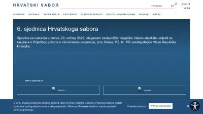 Screenshot of Sabor.hr