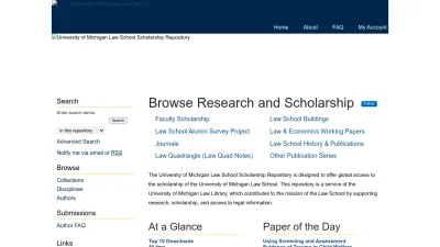 Screenshot of Repository.law.umich.edu