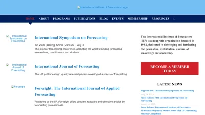 Screenshot of Forecasters.org