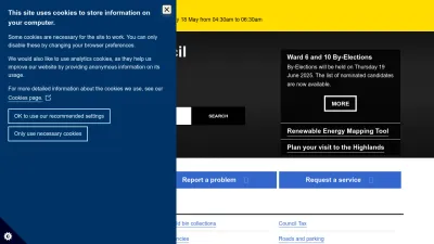 Screenshot of Highland.gov.uk