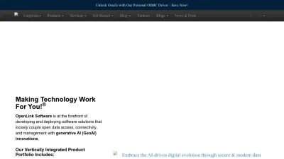 Screenshot of Openlinksw.com