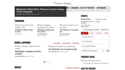 Screenshot of Tucsonweekly.com