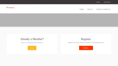 Screenshot preview of customer.tapmango.com