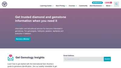 Screenshot of Gemsociety.org