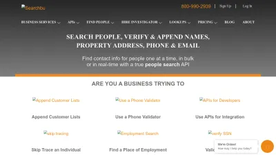Screenshot of Searchbug.com