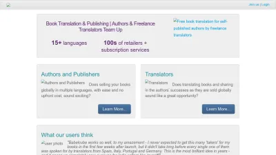 Screenshot of Babelcube.com