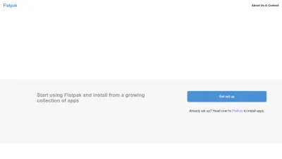 Screenshot preview of flatpak.org