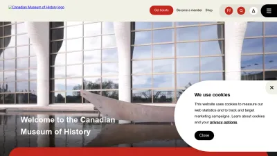 Screenshot of Historymuseum.ca