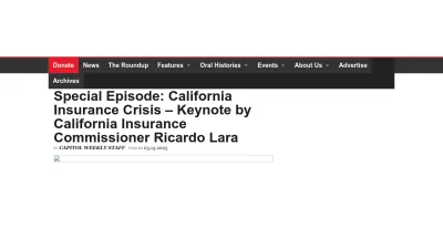 Screenshot of Capitolweekly.net