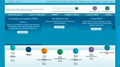 Screenshot of Baaqmd.gov