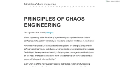 Screenshot of Principlesofchaos.org