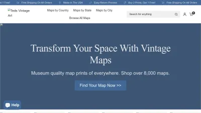 Screenshot of Tedsvintageart.com