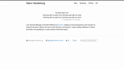 Screenshot of Vanderburg.org
