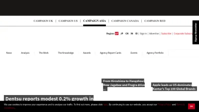 Screenshot of Campaignasia.com