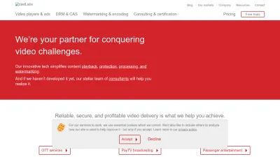 Screenshot of Castlabs.com