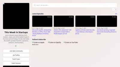 Screenshot of Thisweekinstartups.com