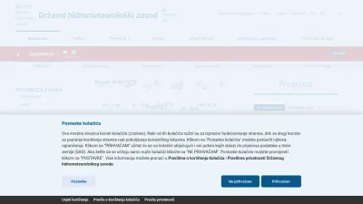 Screenshot of Meteo.hr