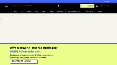 Screenshot of Maddyness.com