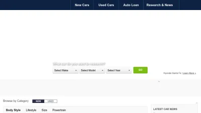 Screenshot of Thecarconnection.com